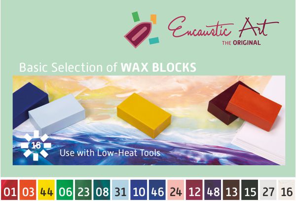 # Encaustic 16 x Wax Blocks - Basic Selection